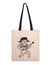 Сумка-шоппер From Russia with love Slavic Rave Мишка с балалайкой (текстиль) (40х32) (СК2025-310)