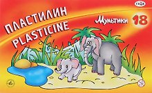 Пластилин «Мультики», 18 цветов, 360 г, ГАММА