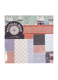 Бумага для скрапбукинга «Nautical Rose», 24 листа, 15,2х15,2 см