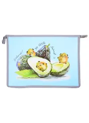 Папка для тетрадей А4 "Авокадо" 33*23*5см пластик, молния