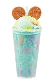 Стакан с эффектом льда  Мороженое Ушки круглые (пластик) (480мл) (12-CHOUWU-YW511)