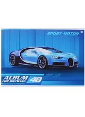 Альбом для рисования BG, Sport motor, А4, 40 листов, в ассортименте