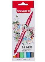 Линеры двусторонние 06цв "Brushpen Рио"