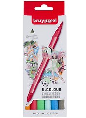 Линеры двусторонние 06цв "Brushpen Рио"