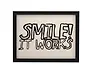 Фоторамка 15*20 "Smile! It works" черное дерево