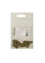 Подвески для изгот. бижутерии металл Вешалка (MPR-020) (17х23мм) (10шт) (Рукоделие) (упаковка)