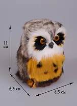 Пушистик Сова на ветке (11 см) (1517909)