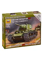 Сборная модель  Советский тяжелый танк  КВ-1 с пушкой Ф-32, 6190, ЗВЕЗДА