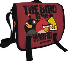 Сумка молодежная «Angry birds», полиэстер, ремень через плечо, 21X24X8см, Angry Birds