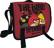 Сумка молодежная «Angry birds», полиэстер, ремень через плечо, 21X24X8см, Angry Birds