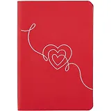 Записная книжка "Софт-тач", А6, 96 листов, красный