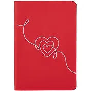 Записная книжка "Софт-тач", А6, 96 листов, красный