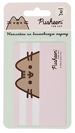 Наклейки на банковскую карту "Pusheen" набор 2 шт