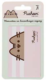 Наклейка на банковскую карту «Pusheen», 2 штуки, Academy Style