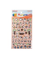 Наклейка декоративная зефирная 2 Панды 1 (95х185) (Наклей-ка) (упаковка)