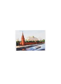 Магнит акварель Кремль вид с Каменного моста (МЗ/202/001)