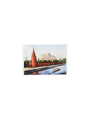 Магнит акварель Кремль вид с Каменного моста (МЗ/202/001)