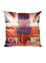 Подушка декоративная Живи в мире (35x35см) Gift'n'home (PLW-35 UnionJack)