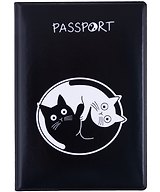 Обложка для паспорта Коты Инь-Ян (ОП2024-422)