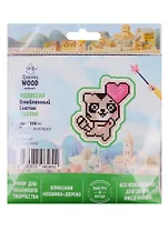 Набор для объемного творчества "Гранни Wood" Алмазная мозаика Подвеска Влюбленный енотик (Wp0398) (99х116) (упаковка)