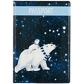 Обложка на паспорт «Белые медведи и космос» - 0