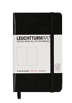 Записная книжка A6, 93 листа в точку "Classic", твердая обложка, черный, Leuchtturm1917