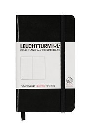 Записная книжка A6, 93 листа в точку "Classic", твердая обложка, черный, Leuchtturm1917