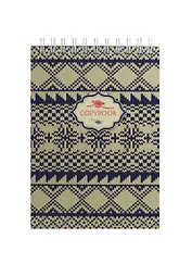 Блокнот А6 80л кл. "Вязанный орнамент" 7БЦ, глянц.ламинация, евроспираль, Listoff