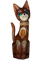 Сувенир дерево Кошка Тиги (30 см) (1221794)
