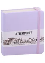 Скетчбук 12*12 80л "Sketchmarker" фиолетовый пастельный, нелинованн. 140г/м2, слоновая кость, тв.обл.