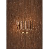 Книга для записей А4 200л кл. "Wood notes" 7БЦ, мат.ламинация, тиснение золот.фольгой, ляссе