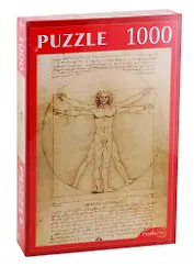 Пазл Витрувианский человек ТМ Рыжий кот 1000 элементов КБ1000-7850
