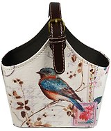 Корзинка для мелочей с ручкой Птичка (18х25)