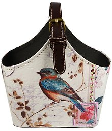 Корзинка для мелочей с ручкой Птичка (18х25)