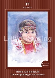 Папка для акварели А2 10л "Настя" рисов.с хлопком, 200г/м2, Гознак