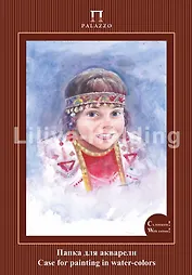 Папка для акварели А2 10л "Настя" рисов.с хлопком, 200г/м2, Гознак