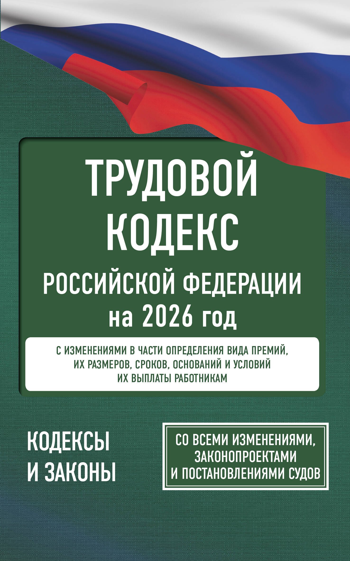 

Трудовой кодекс Российской Федерации на 2026 год. Со всеми изменениями, законопроектами и постановлениями судов
