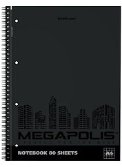 Тетрадь в клетку Erich Krause, Megapolis, А4, 80 листов