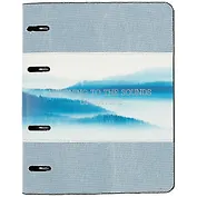 Тетрадь на кольцах в клетку InFolio, Nature синий, 120 листов