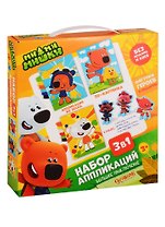 Набор для творчества ORIGAMI МиМиМишки Набор аппликаций 3в1. Большое приключение. песок 2 картинки, EVA 03712