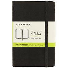 Записная книжка «Classic Pocket» А6, 96 листов, нелинованная, чёрная, Moleskine