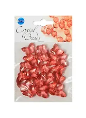 Набор бусин Кристальная игра Бабочки красные (CRP112) (упаковка)