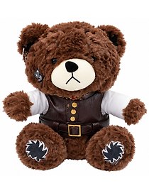 Мягкая игрушка Медведь в жилетке (темно-коричневый) (30см) (12-0935-0471)
