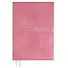 Ежедневник дат. 2026г. А6+ 128л "Шеврет" розовый, кожзам, мягк. переплет, застёжка-резинка, закладка, тисн. фольгой, офсет, справ.мат-лы, 2 ляссе, инд.уп - 0