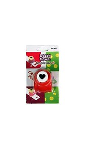 Фигурный дырокол Сердечко (116004) (d=1см) (3х2,5х3) (блистер)