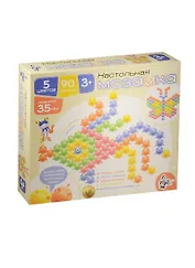 Мозаика настольная Cream (пастель) (01538) (5 цв.) (90 фишек) (D=35мм) (3+) (коробка)