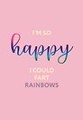 Ежедневник недатированный «I’m so happy I could fart rainbows» А5, 72 листа, Эксмо