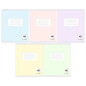 Тетрадь в линейку Listoff, "Классическая серия", 48 листов, в ассортименте