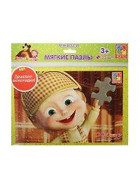 Мягкие пазлы Маша и Медведь А4 (Маша Шерлок Холмс) (35 элементов) (VT1102-07) (4 мм) (3+) (упаковка)