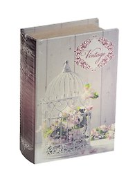 Шкатулка-книга сейф МДФ Винтажная клетка (39513) (17х11х5)